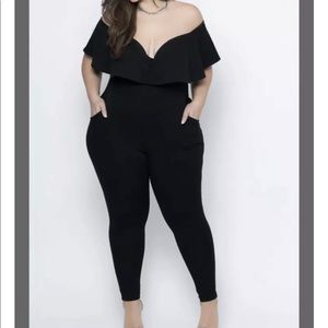 Plus size black jumpsuit